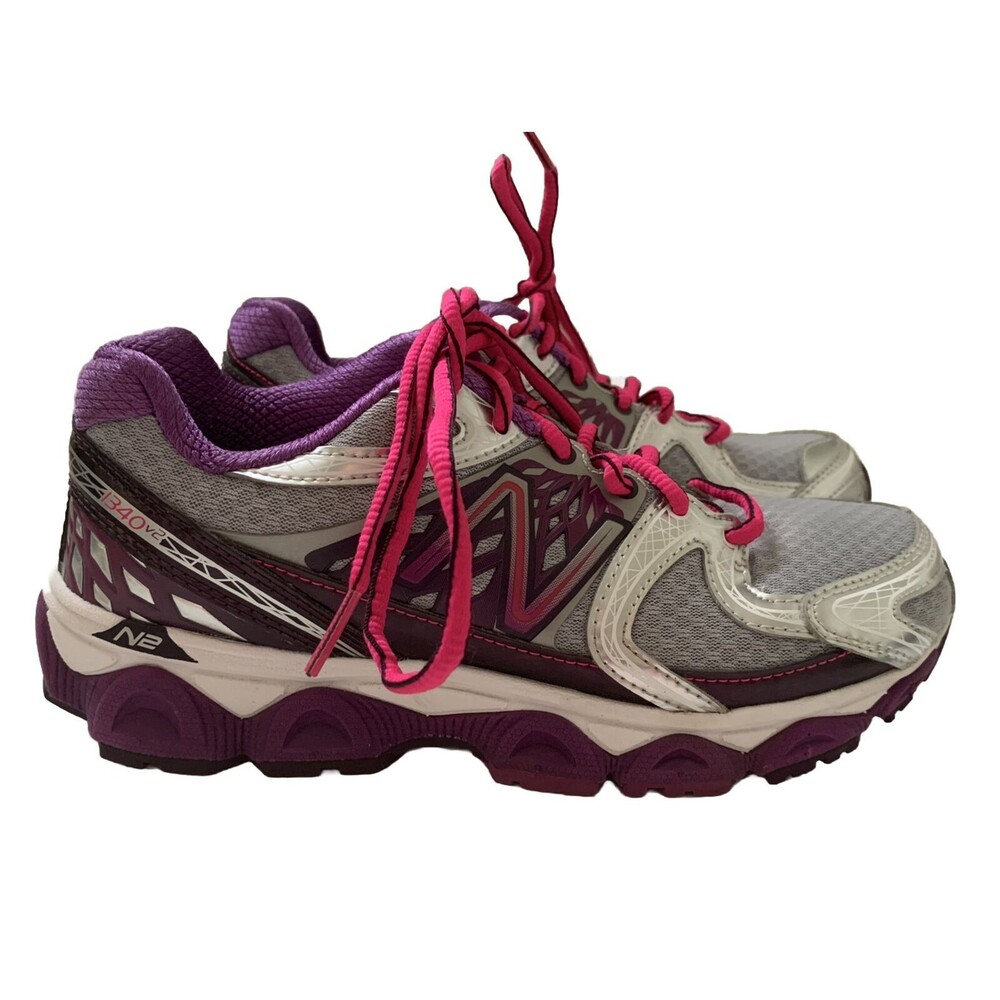 New Balance Women’s Size 7 Running Shoes 1340v2 Gray/Purple/Pink/Silver